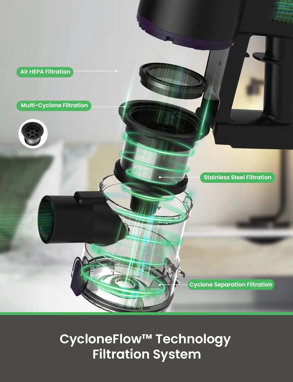 Vactidy & Vexilar | Blitz V8 Pro Cordless Vacuum Cleaner - Image 3