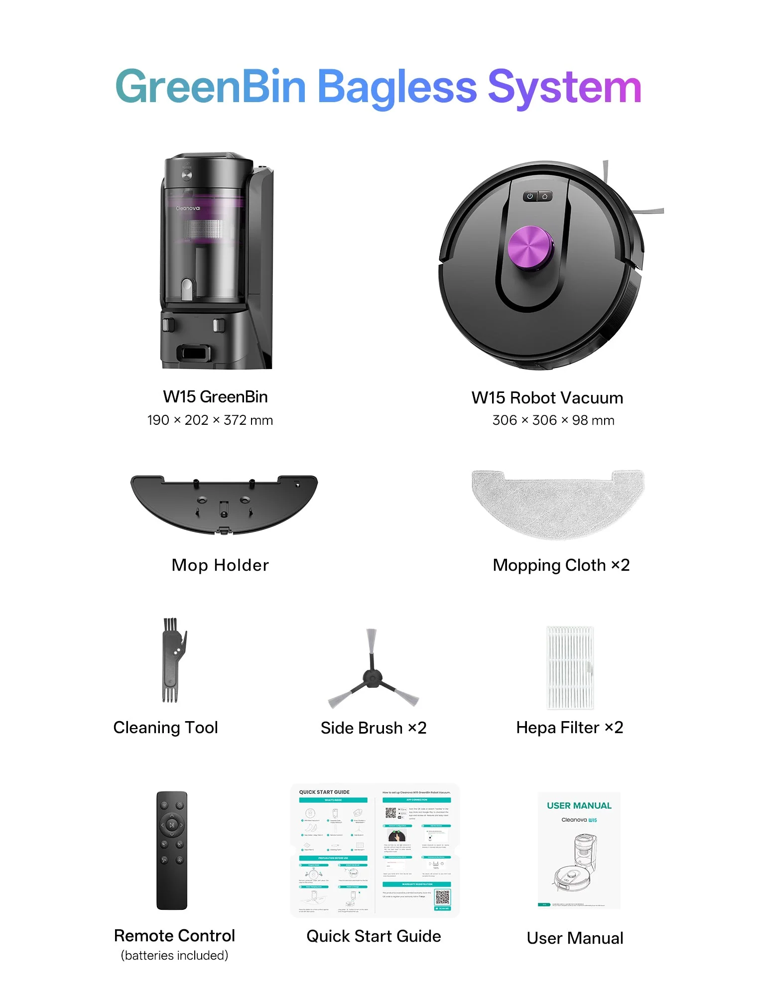 Vactidy & Vexilar | Cleanova W15 Robot Vacuum Cleaner - Image 12